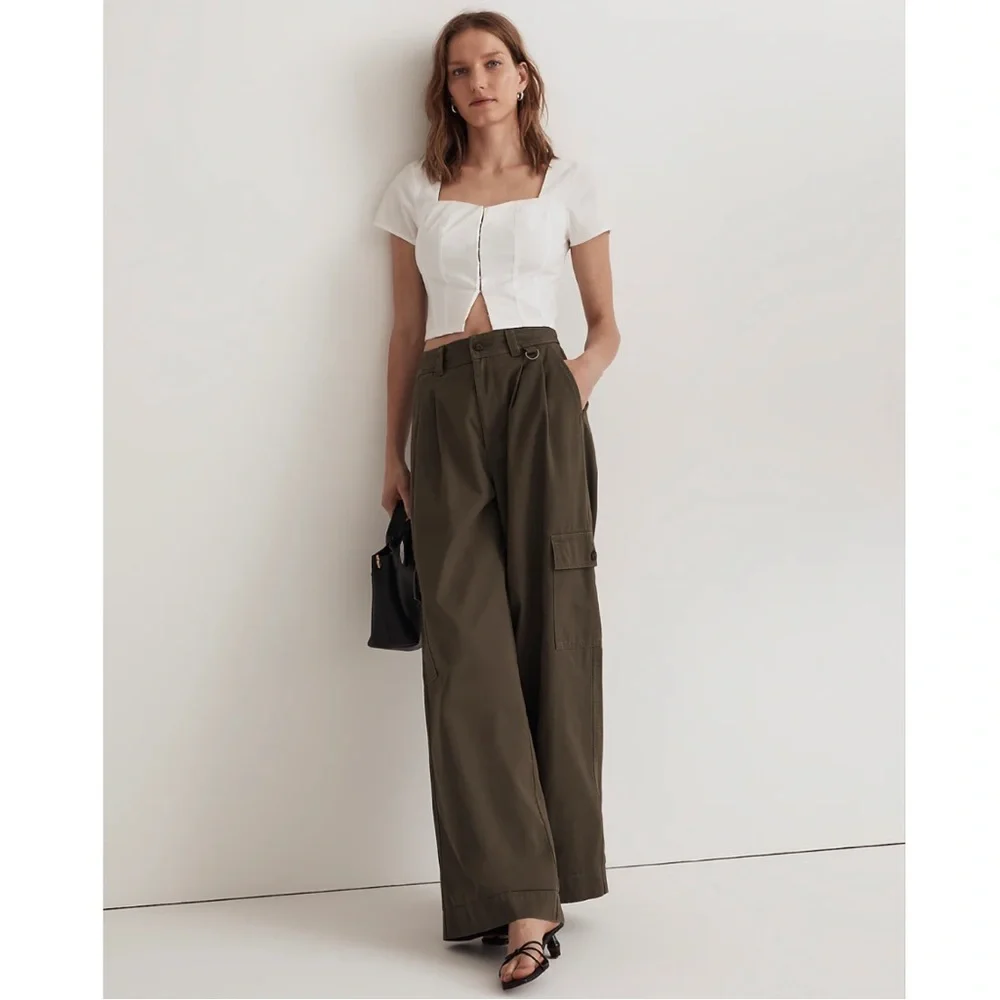 MADEWELL POPLIN HOOK FRONT TOP WHITE VARIOUS SIZES AVAILABLE NWT - Picture 4 of 6